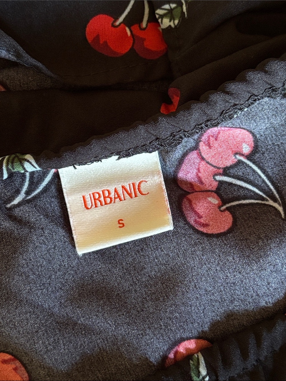 URBANIC CHERRY RUFFLE  ROMPER - Picture 5 of 5